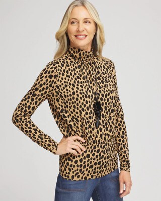 Animal Print Banded Hem Top | Chico's